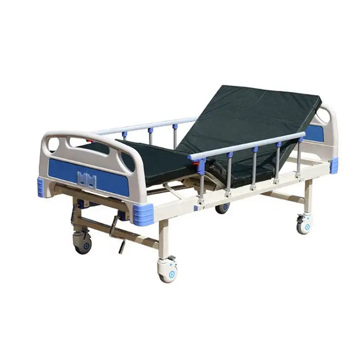 China Mechanical Two Function Height Adjustable Hospital Medical Patient Bed