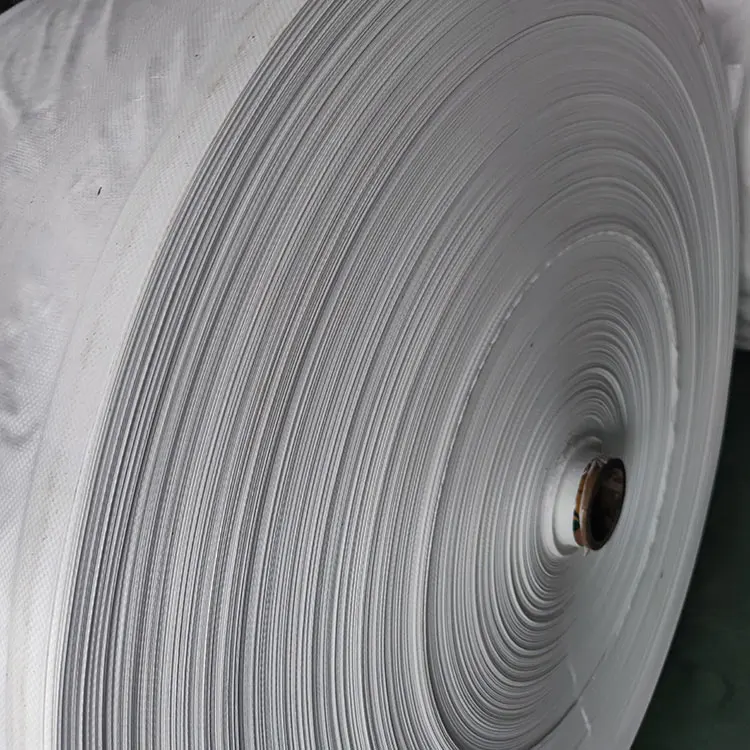 Manufacture Quality White Woven Tubular Fabric Polypropylene Bag Roll