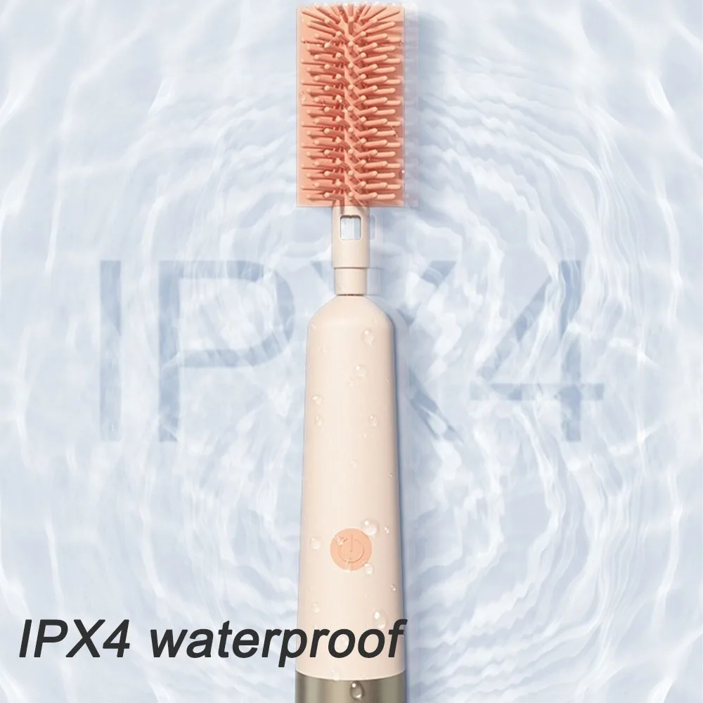 Smart Electric baby Bottle Brush Water Proof Automatic Handheld Electric Silicone Portable Scrubber Set cleaning brushes