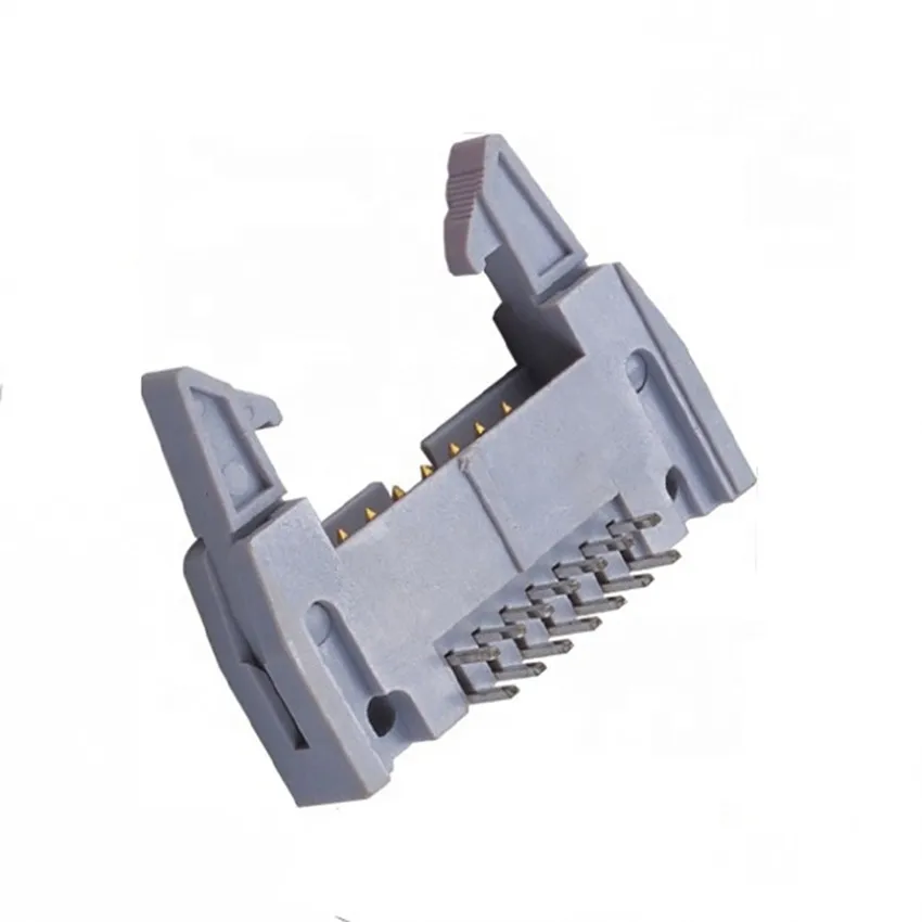 pcb connector pitch 2.54mm 6pin to 64 pin SMT vertical right pin box shrouded header IDC connector socket