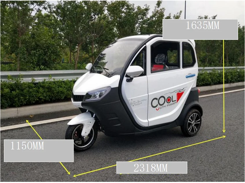 45AH Lead-acid Battery Tricycle Motorcycle 50KM Mileage Tricycle Motorcycle Electric With 3 Wheels And Customized Service