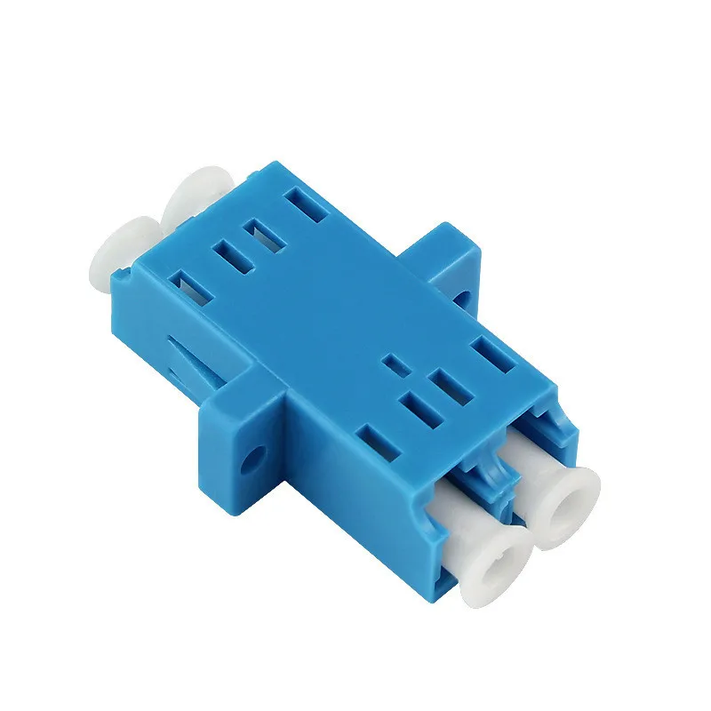 Factory price flange LC single mode/multimode duplex fiber optic adapter