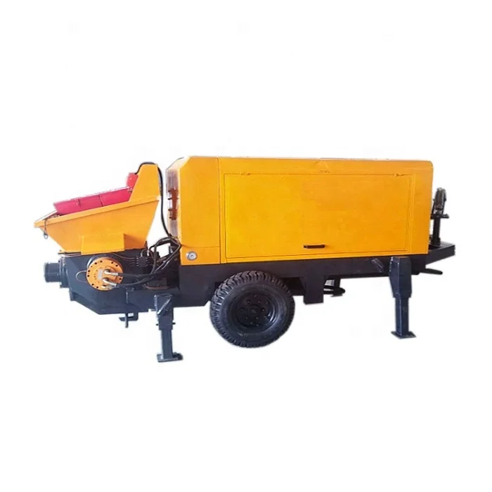 concrete pump with boom