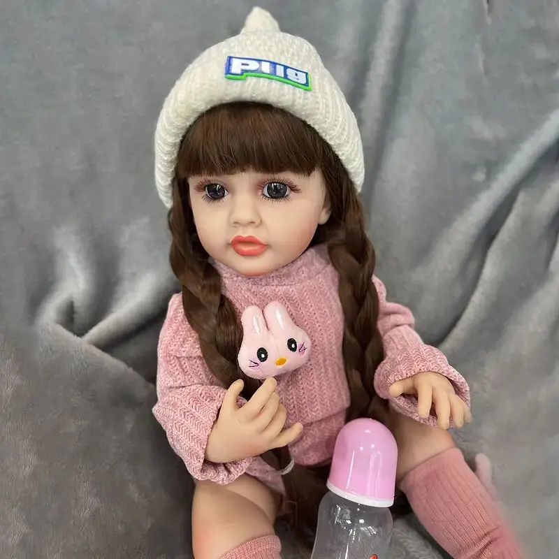 Reborn dolls 55cm function music doll realistic full silicone reborn baby dolls baby toys for girls