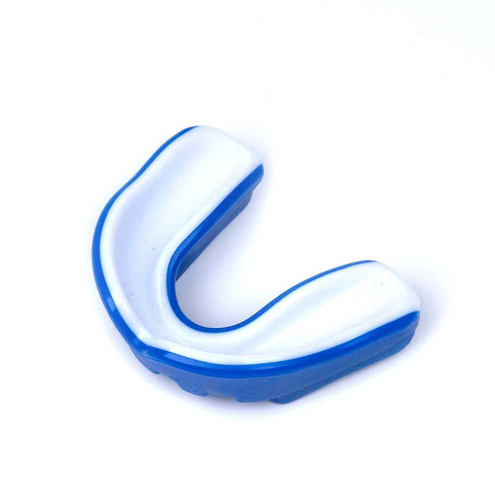 Free Sample Mouth Guard Sports Moldable MouthGuard Kids Mouthpiece Teeth Protective Braces EVA Double Colored for MMA Boxing