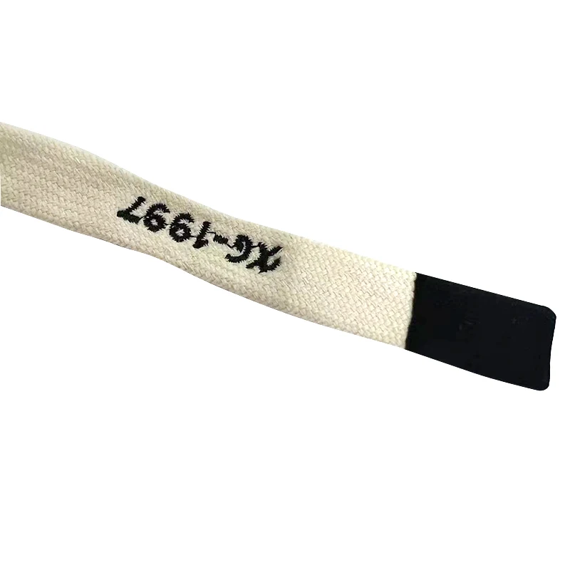 Customized Polyester Velvet Rope with Flat Hollow Letter Drawstring Woven Finish Roll Pattern for Clothing Shoes and Bags