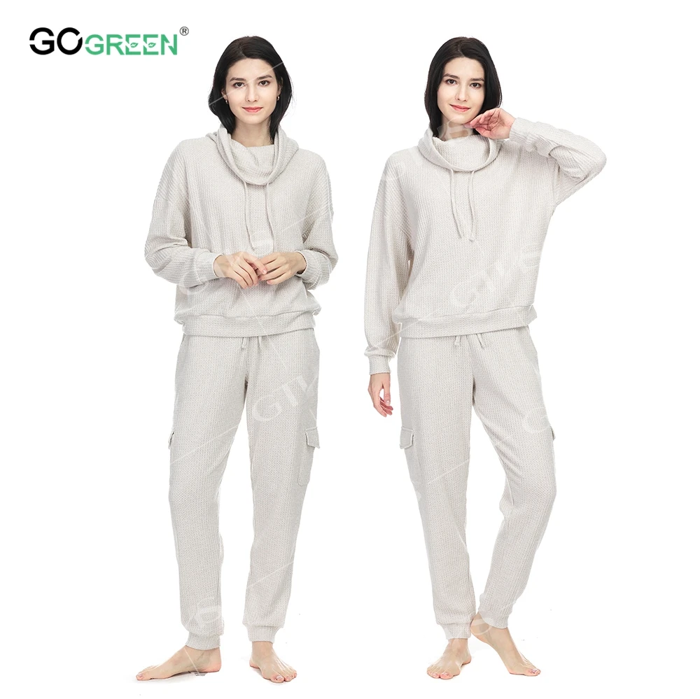 Homewear Comfortable Living Room Fleece Women Lounge Wear Sets 2pcs