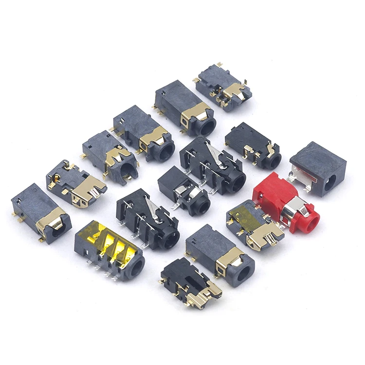 PCB Type Panel Mounting 3.5mm SMT Sereo Jack Socket Audio Connector