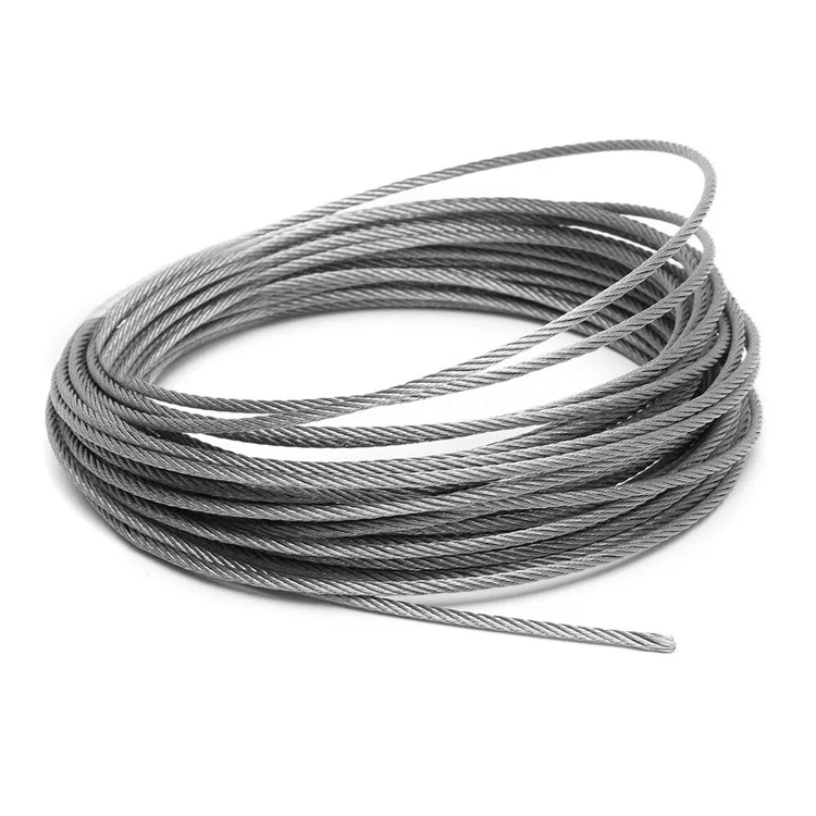 1/16 Wire Rope Stainless Steel 7x7 Strand Core 500 FT Length 304 Stainless Steel Wire Cable