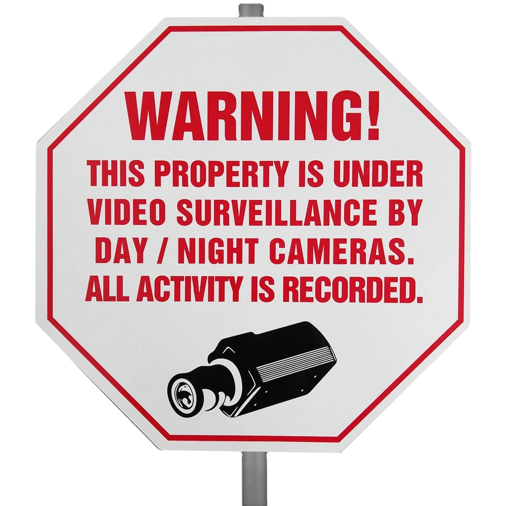 High Quality Plastic Reflective Warning Security Yard Signs