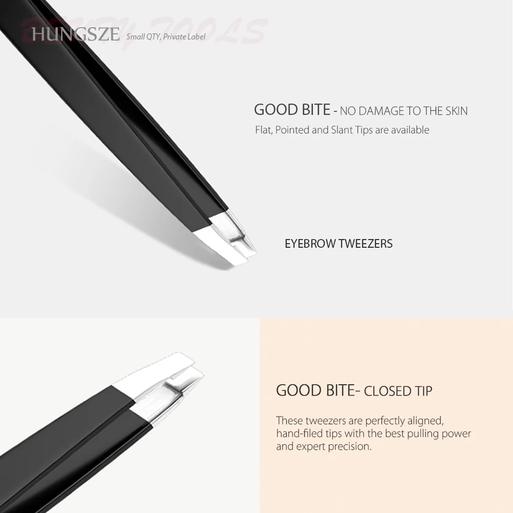 
mini stainless steel eyebrow tweezers light 6.3cm 