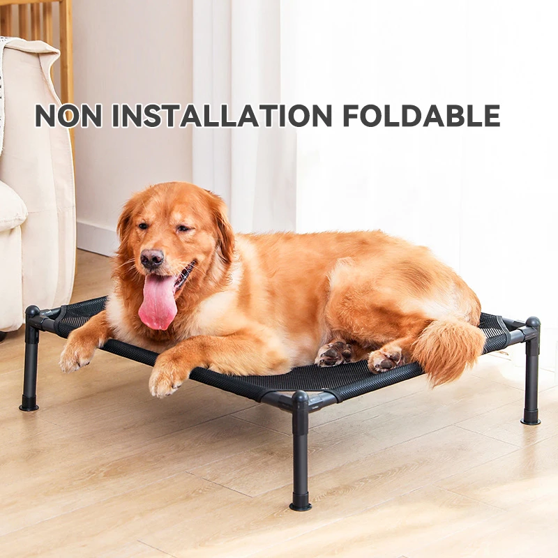 Elevated Dog Bed Raised Dog Cot for Small Dogs Portable with Washable Breathable Mesh Metal Frame Cooling bed