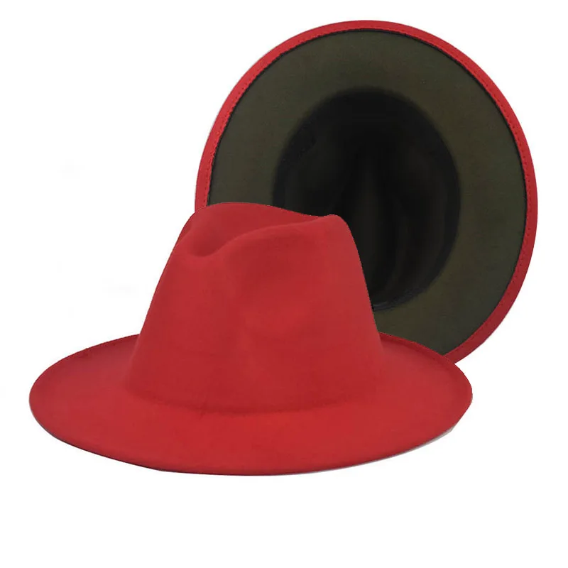 2021 new designer popular wholesale wool wide brim hats winter fedora hats for men and women