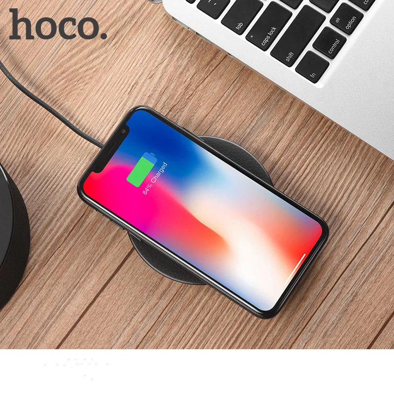 HOCO CW14 Wholesale DC 5W Universal Round Fast Charging Smart Phone Wireless Charger Pad For iPhone