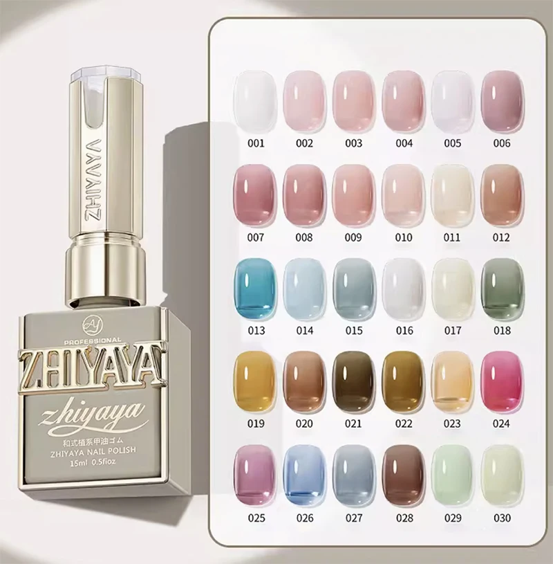 New Nail Art 36 Color 15 ml Nail Gel Lasting No Wiping High Gloss Topcoat Primer Color Transparent Gel Nail Polish