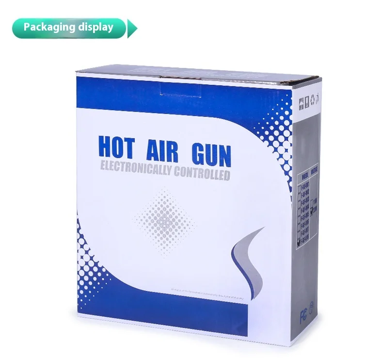 Heat Gun 1600W Electric Hot Air High Performance Gun with Infinitely Temperature Adjustable Industrial Heater