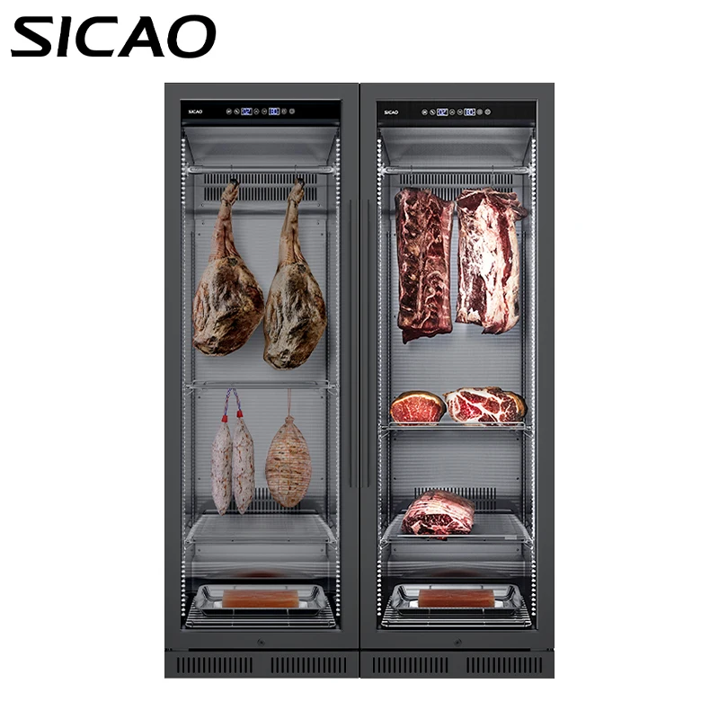 Professional factory  black stainless meat machine Meat aging machine Dry ager meat refrigerator