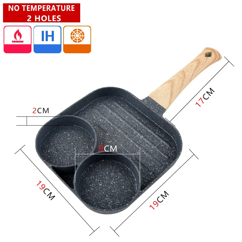 High quality Nonstick cookware sets breakfast fry pan convenient hamburger maker kitchen fry pot omelette egg pan