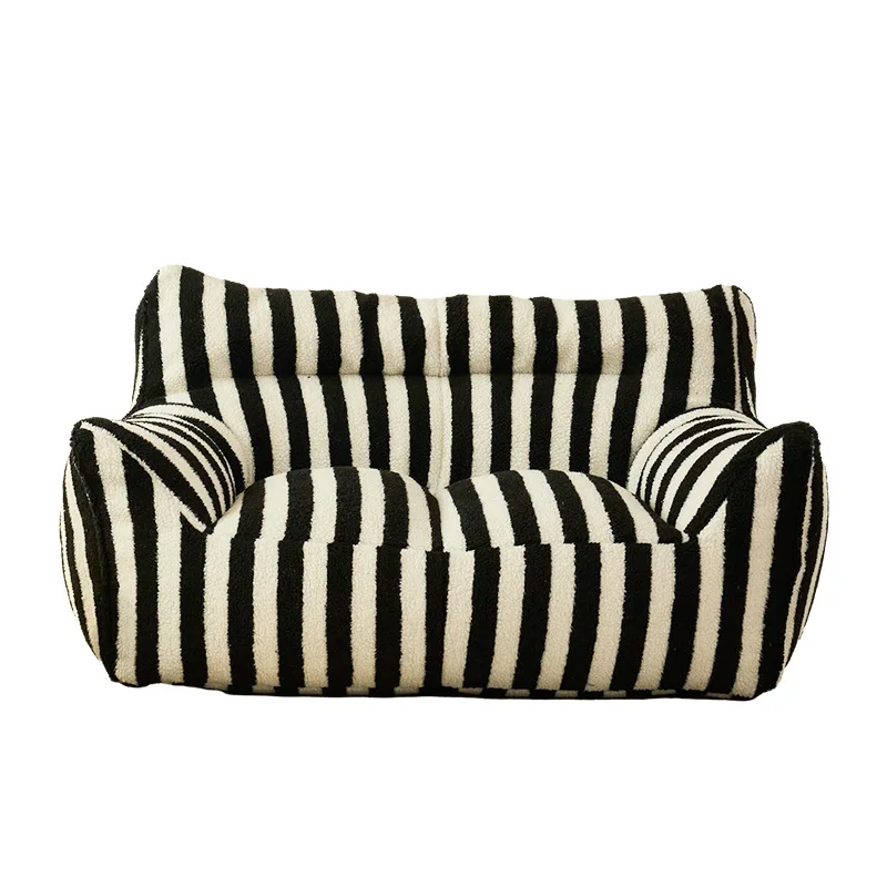 Lazy sofa family double sofa can lie down and sleep on single balcony leisure small unit tatami stripes