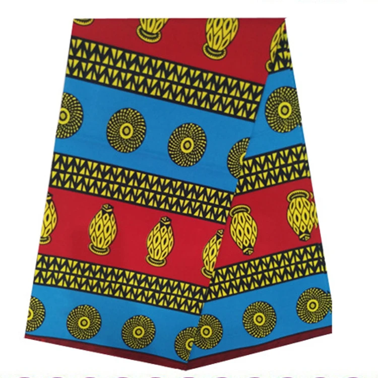 Factory wholesale 100% polyester batik fabric custom pattern african print fabric real african wax fabric