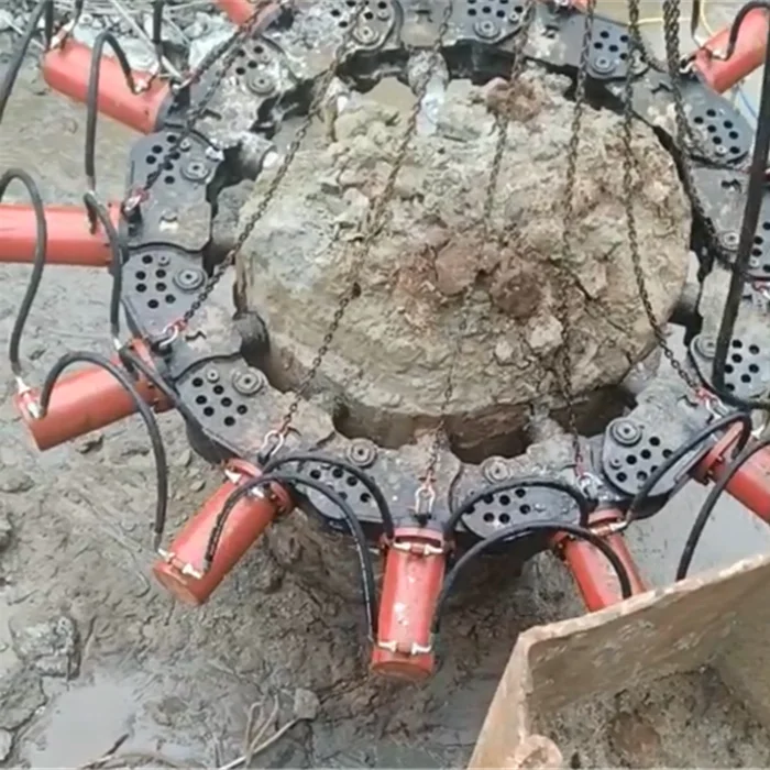 DINGLI Machinery Pile Breaker Circular Round Pile Cutter With 11 Modules Breaking Diameter 1150-1300mm