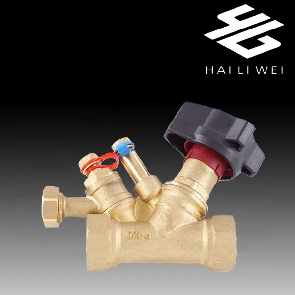 brass balance valve manual regulating valve