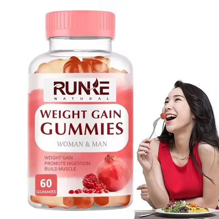 China Manufacture Private Label Fast Weight Gain Supplement Natural Effective Enhance Appetite Health Care Gain Weight gummies