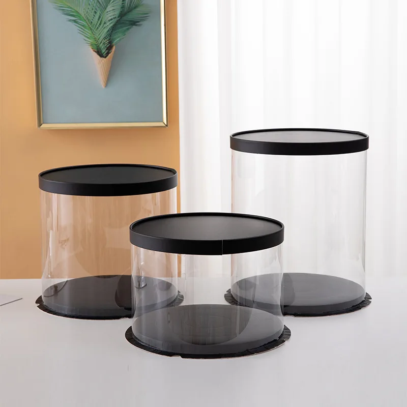 Cheap Factory Price cake boxes clear acetate cake boxes plastic swiss roll cake box