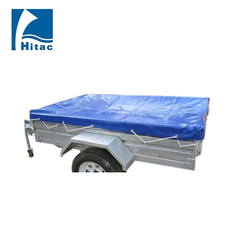 Eco- friendly  2075x1140x50mm PVC vinyl coated fabric trailer cargo cover tarpaulin