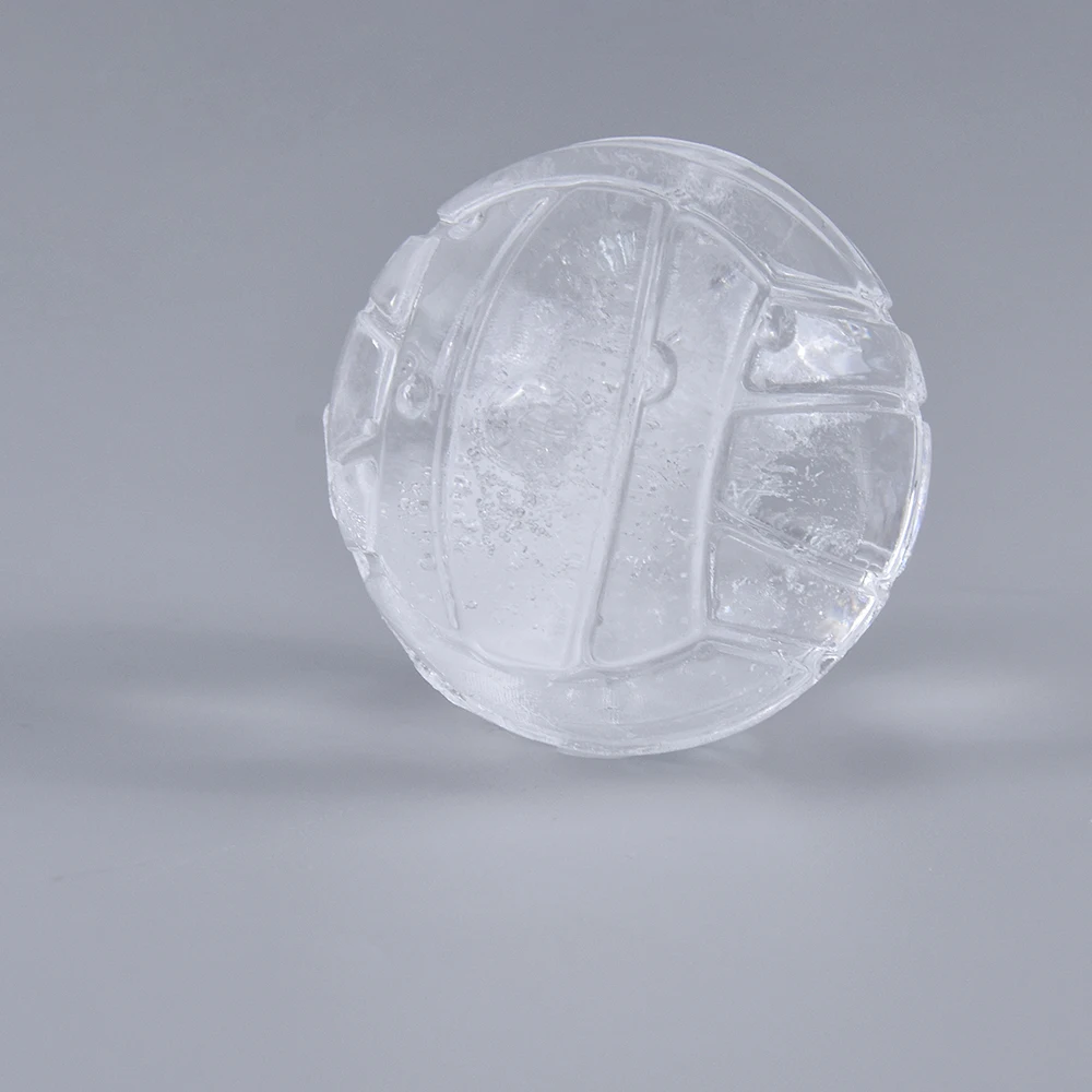 Benhaida Easy to Release Whiskey Large Ice Ball Maker 6 Cavity BPA Free Leakproof Volleyball Ice Tray with Funnel