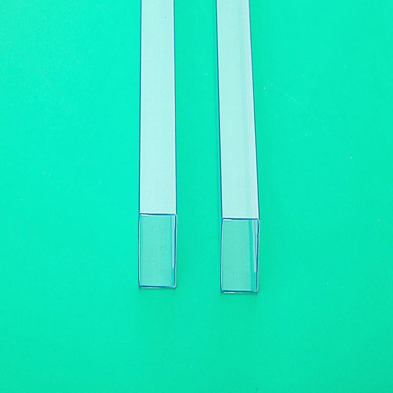 Customize various plastic profiles PVC Square Tube Clear OEM Pipe Custom Size Plastic Square Tube