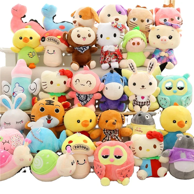Plush figure toys manufacturer soft stuffed animal teddy bear doll customized logo claw machine toy