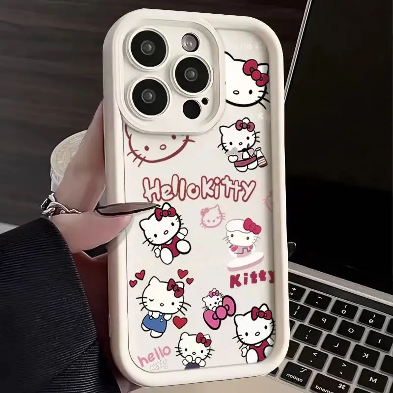 Силиконовый чехол для телефона с изображением котенка и кота