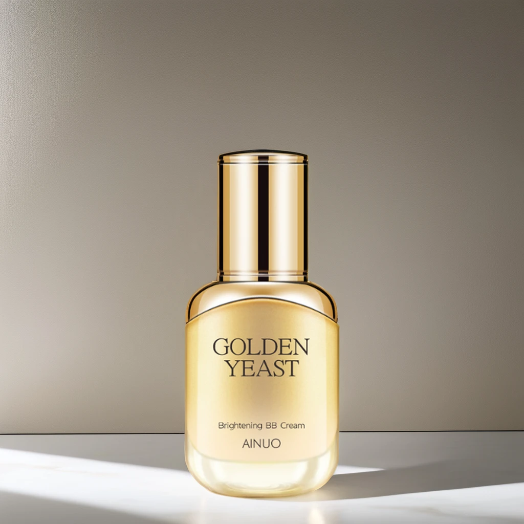 Private Label Cosmetics Face Makeup Gold Yeast BB Cream Pressed Powder Beauty Balm for Adults