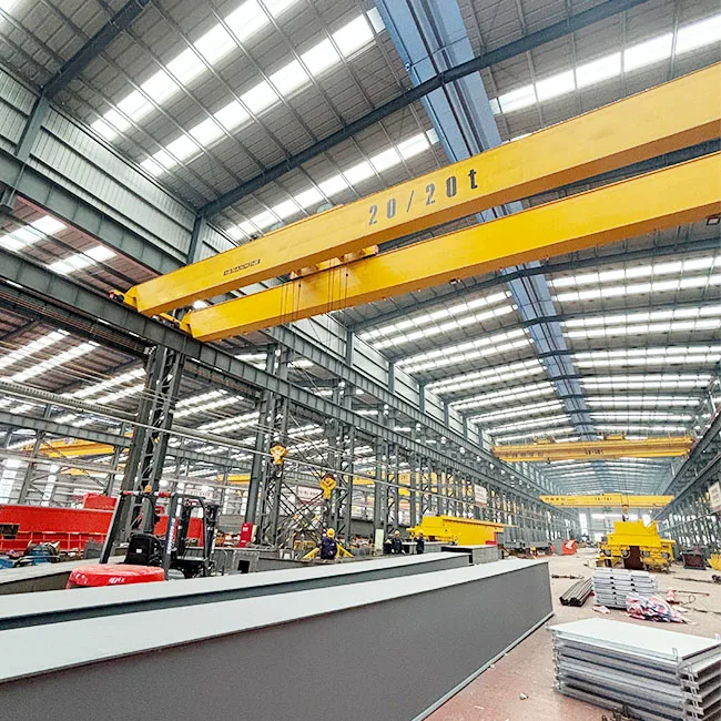 Хорошая цена двухбалочный мостовой кран 20 тонн с дистанционным управлением