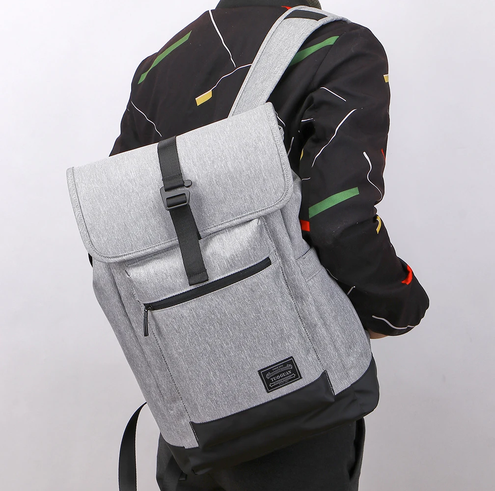 
Guangzhou Backpack Manufacturer Wholesale Men Fabric Backpack School Bag 
