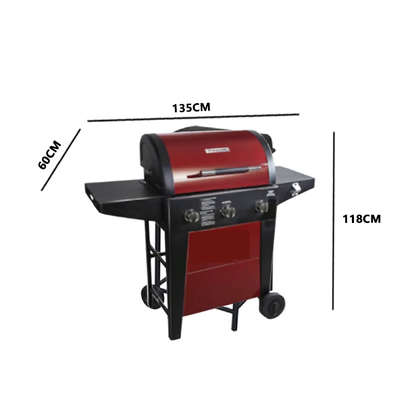 2022 Wholesale commercial grill custom party gas grill Trolley outdoor gas grills
