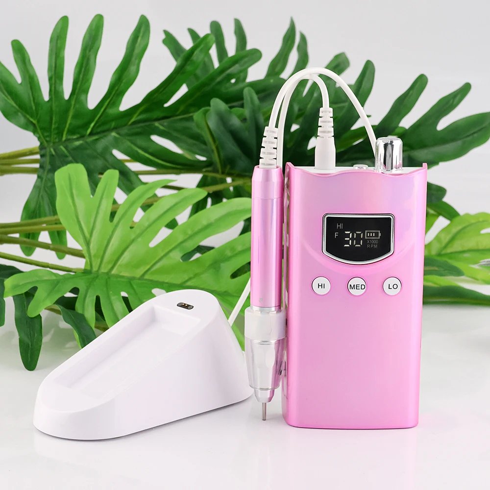 2023 New Brushless E-file Professional Electric Manicure 85W Nail Drill Cordless With Preset Speed Function For Salon Nail Drill