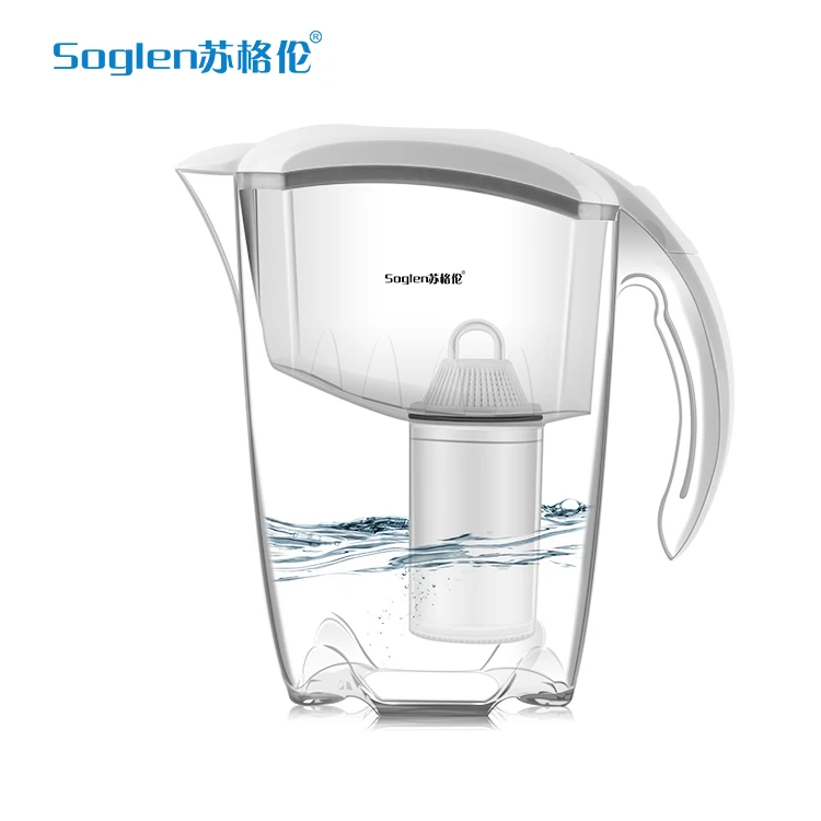 BPA Free Activated Carbon Drinking Water Purifier Filter Impurities Removes Chlorine Metals Sediments Water Filter Pitcher