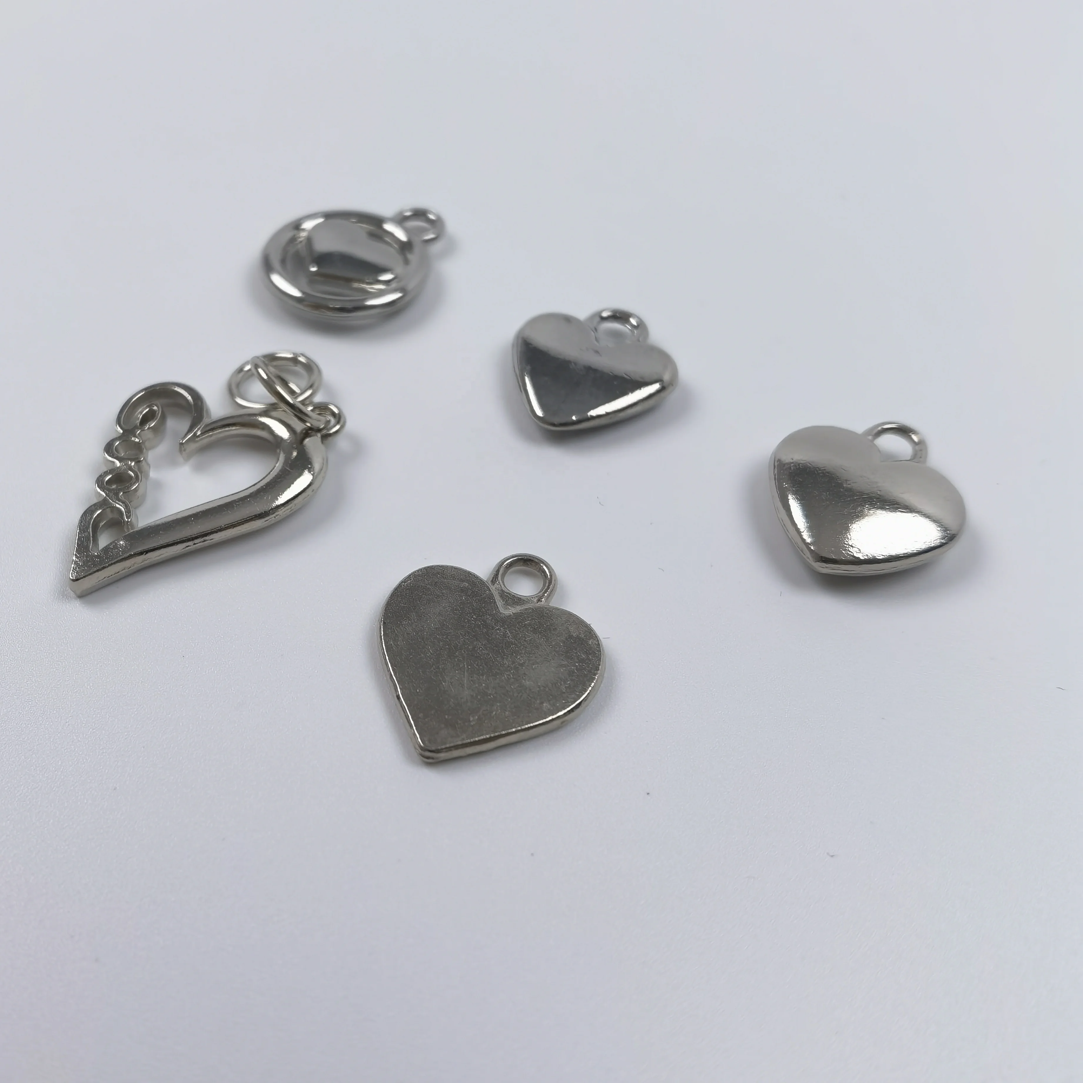 Custom Hollow Oblique Heart-Shape Pull Tab Slider Various Colors Metal Zinc Alloy Nylon Bags Clothing Garments Nylon Zipper