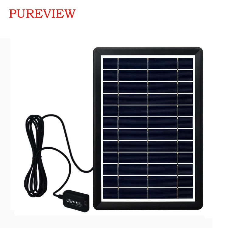 Factory Price Small Cell Home System Portable Battery Regulator Charger for Sale 6V6w Mini Solar Power Panel