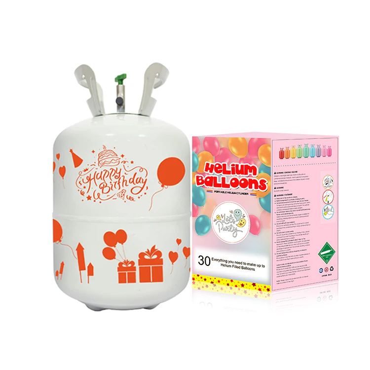 13.5L Small Disposable Helium Gas Cylinder Tank inflating balloons with helium gas