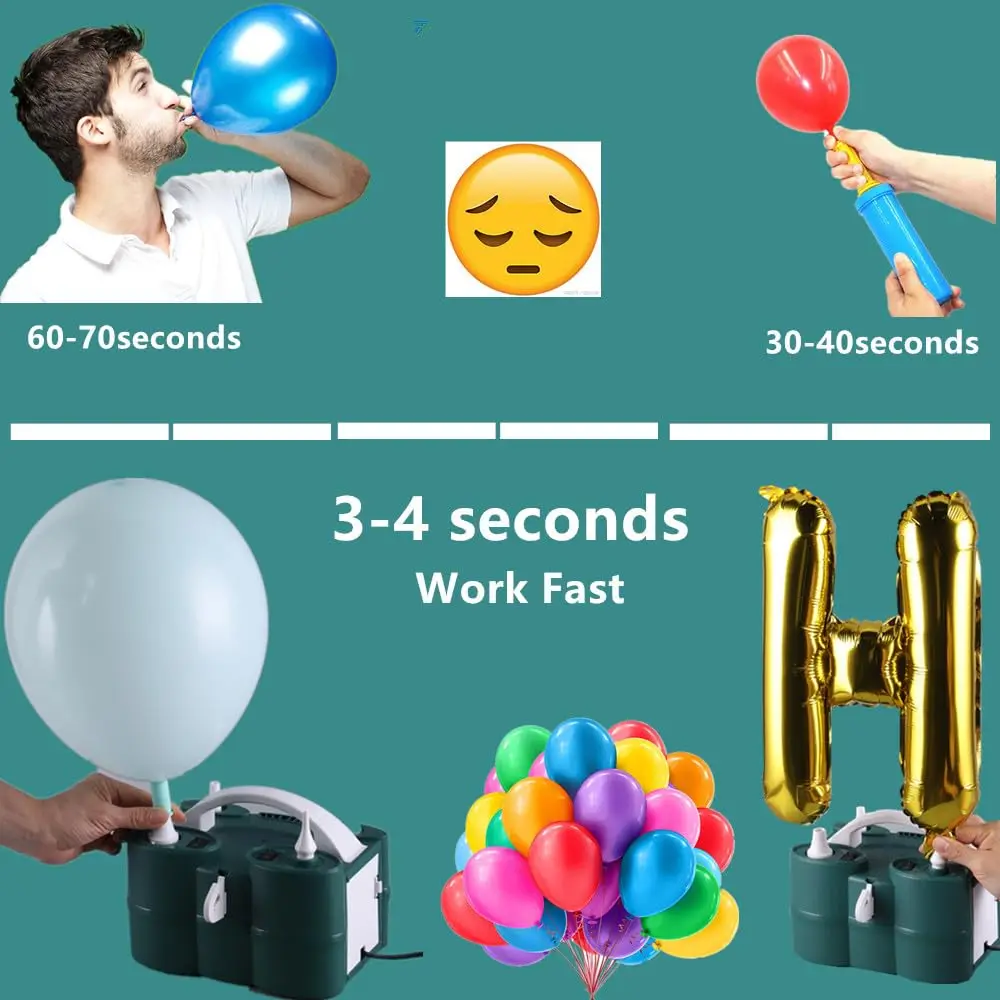 Balloon Pump Multifunctional Electric blower Pump  for Latex 260q Foil Balloons Pool Float Air Mattress electric balloon pump
