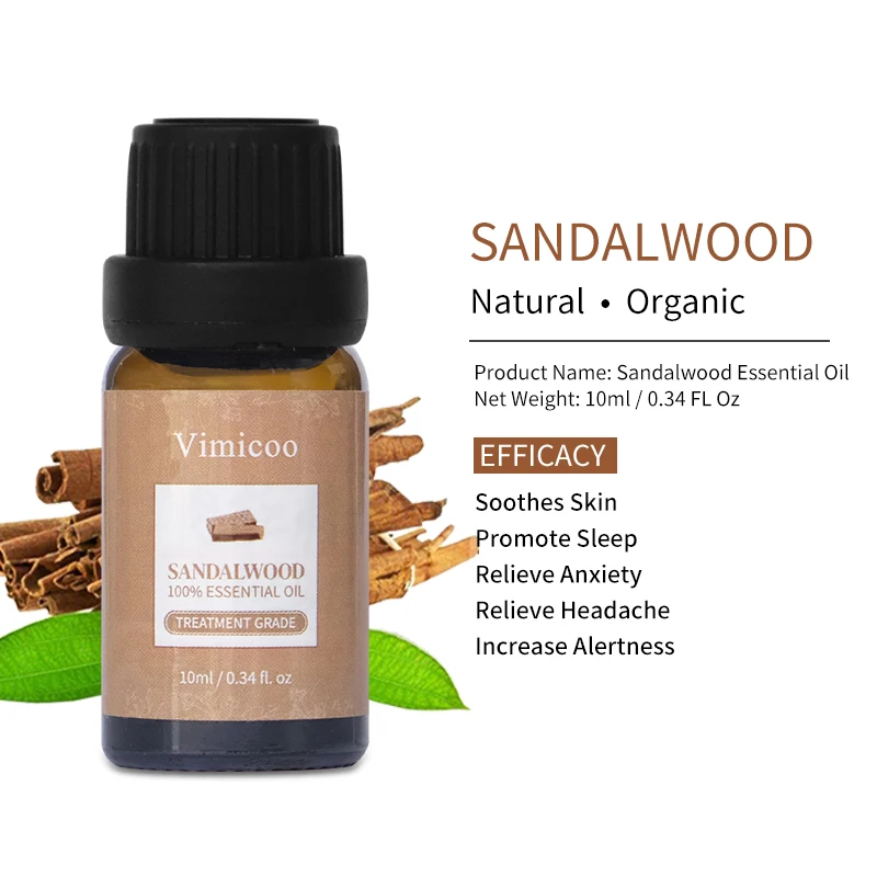 Bulk Wholesale Private Label Natural Organic Sandal Wood Fragrance Oil Pure Sandalwood Essential Oil