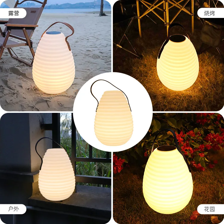 New Design Portable Camping Lamp Screw Thread Charging Hanging Lamps Emergency Lighting Bright Camping Tent Night Lights