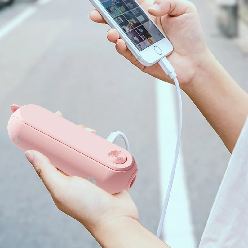 YUHUA Hot selling multifunctional USB mini fan with power bank Flashlight handheld rechargeable portable  3 in 1 fan