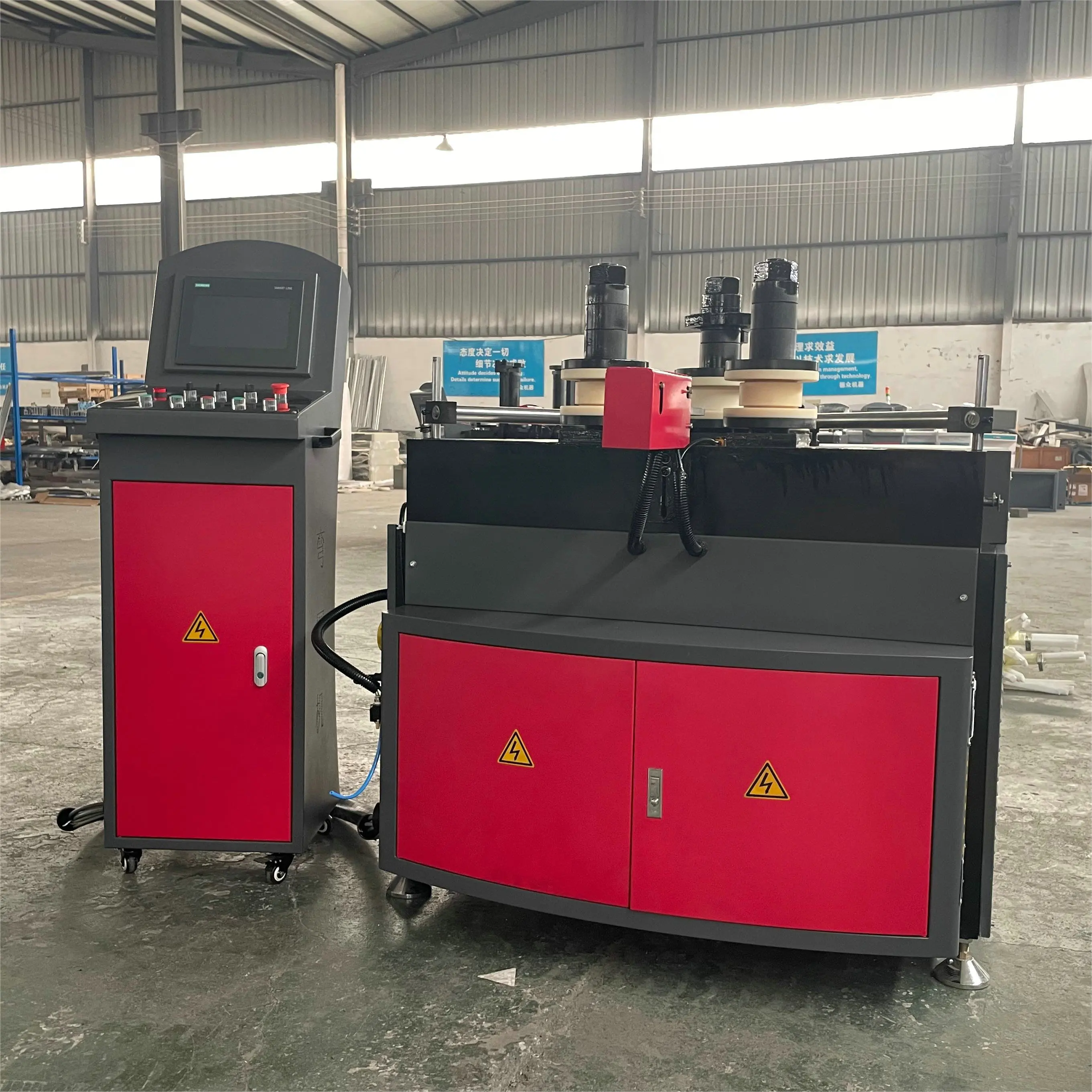 Full-automatic pvc profile arch bending machine aluminum window profile bending machine