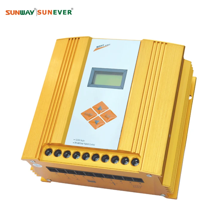 Reverse polarity protection 600W 24v mppt wind solar hybrid charge controller lcd solar charge controller