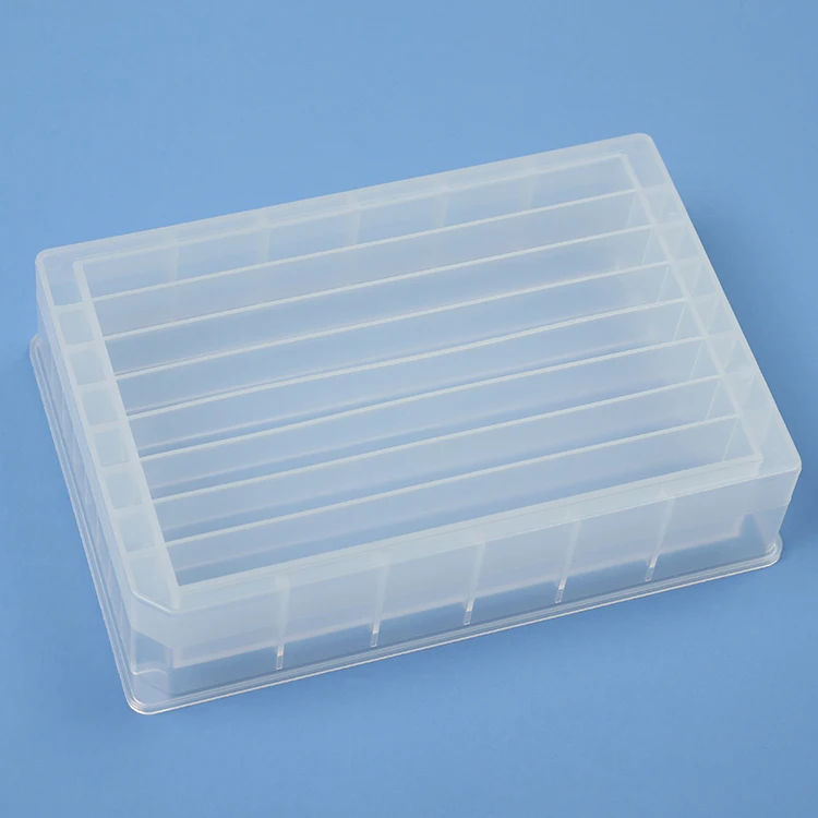 8 Channel Sterile Reagent Reservoir Laboratory Storage Containers Reservoirs For Cell Culture Experiment And Immunoassay