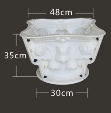 Diameter 30cm  Decorative Round roman pillar column Head Capital design  concrete mold